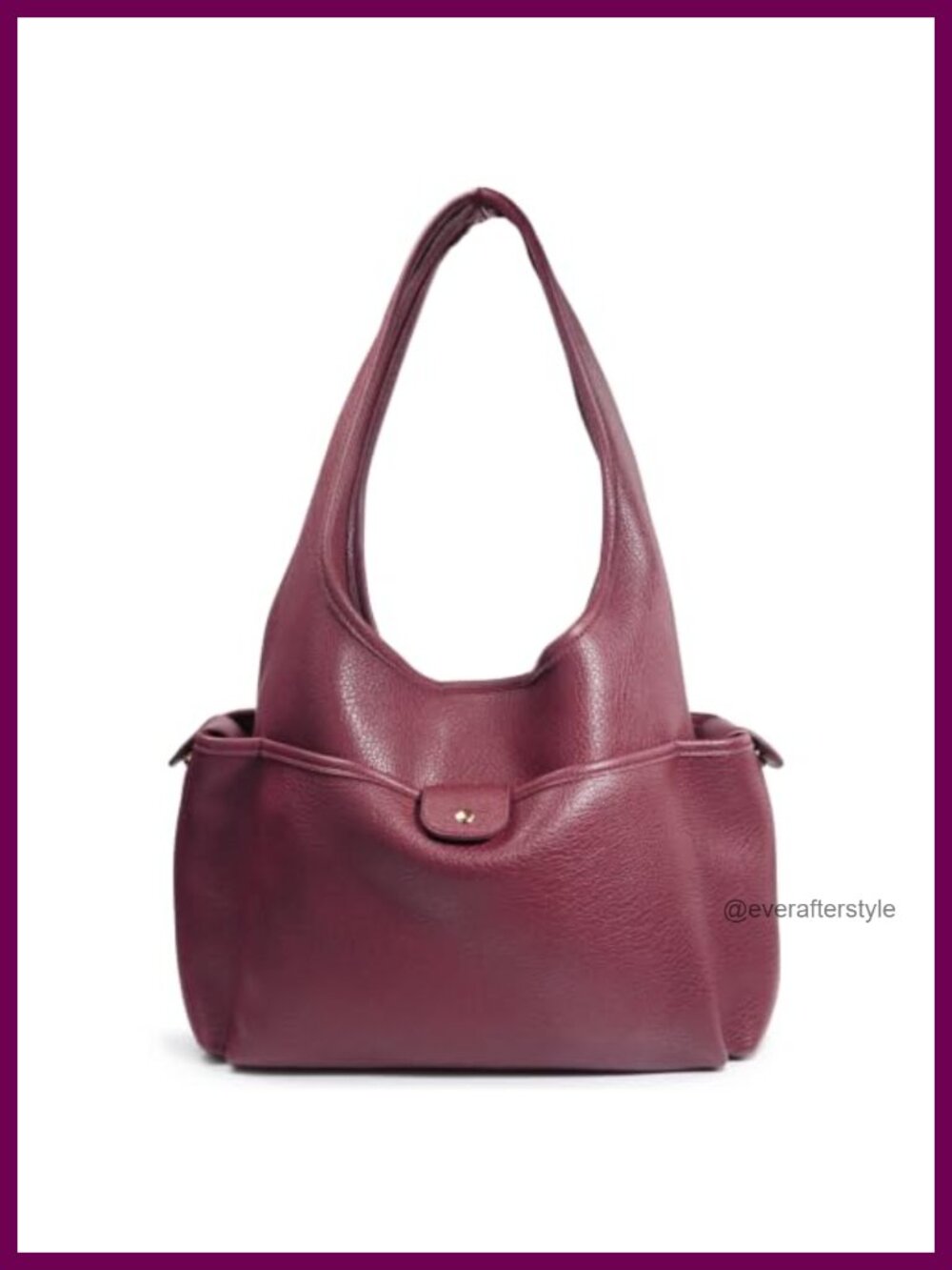 Soft Faux Leather Hobo Bag Large Multi-Pocket Shoulder Purse